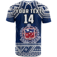(Custom Text and Number) Samoa Rugby T Shirt Toa Samoa Pacific Sporty LT14 - Polynesian Pride