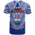 Samoa Rugby T Shirt Manu Samoa 7s Ginger Blue Polynesian LT14 - Polynesian Pride