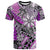 Custom Hawaii T Shirt Tribal Plumeria With Polynesian Turtle Ver.02 LT14 Purple - Polynesian Pride