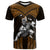 Custom Hawaii T Shirt Hawaiian Warrior With Weapon Polynesian Ver.07 LT14 Gold - Polynesian Pride