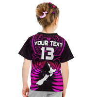 (Custom Text and Number) Aotearoa Fern T Shirt New Zealand Hei Tiki Purple Style LT13 - Polynesian Pride