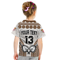Custom Text and Number Fiji Rugby Bati T Shirt Proud Tapa Pattern LT13 - Polynesian Pride