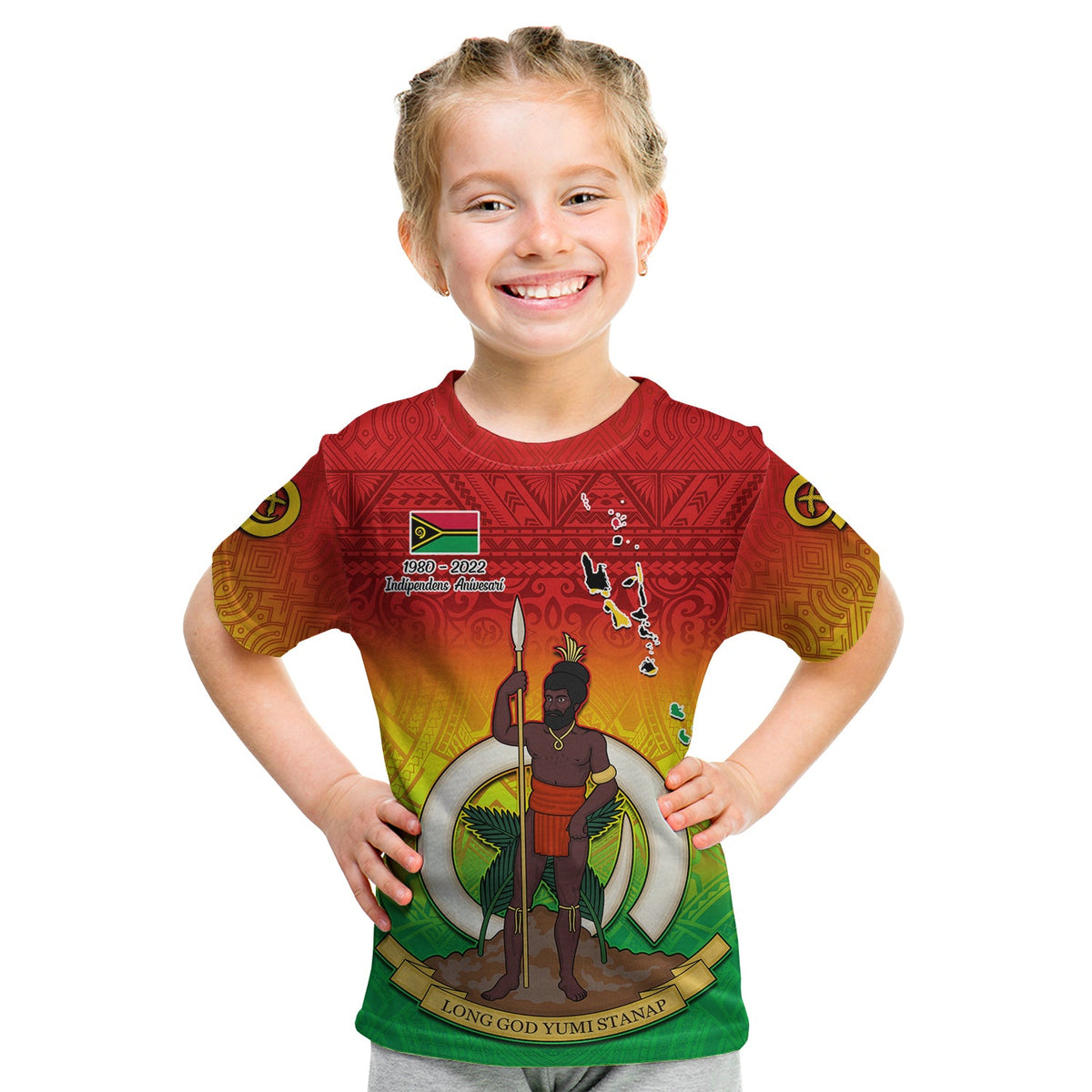 Vanuatu Independence Day T Shirt 42nd Anniversary Yumi Yumi Yumi LT13 - Polynesian Pride