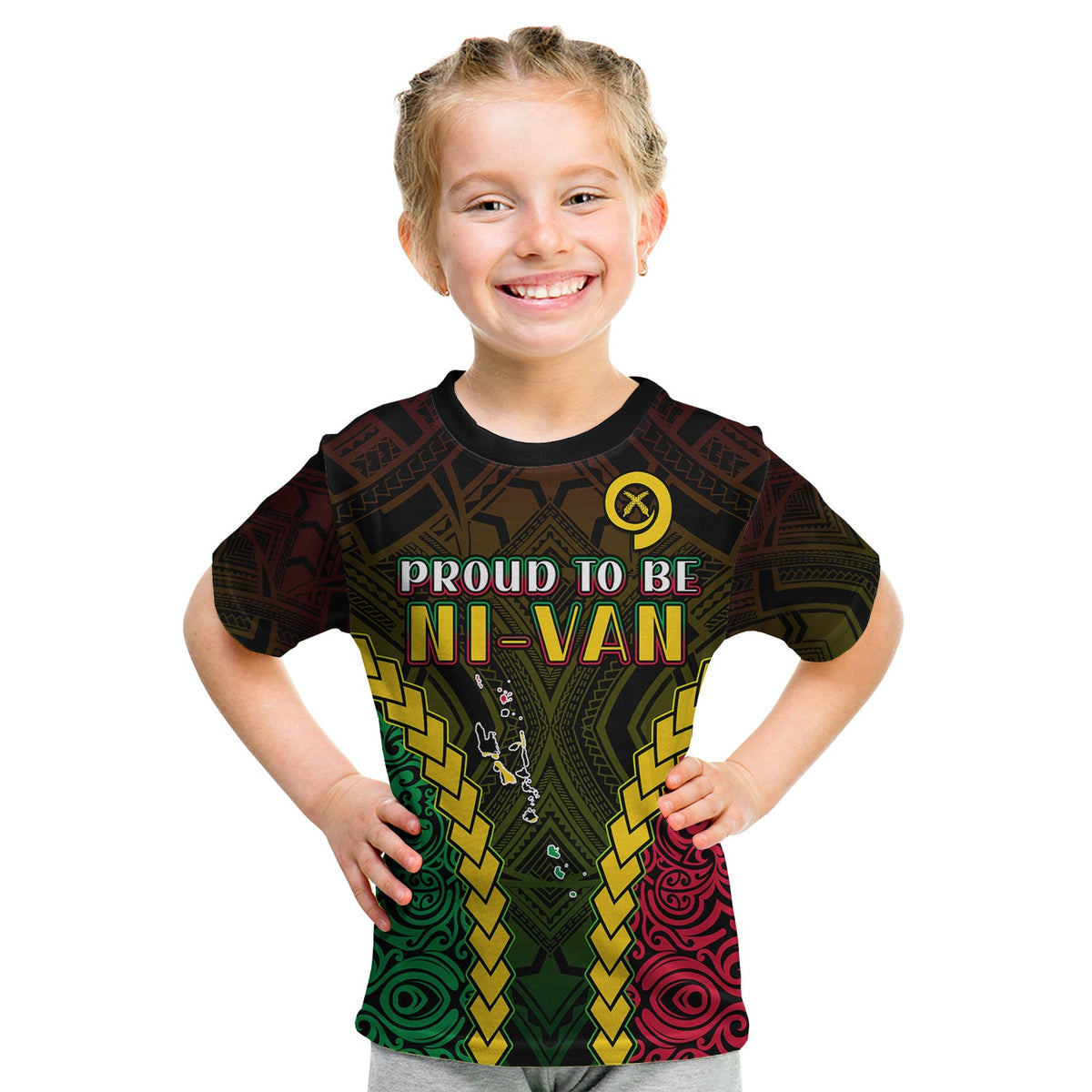 (Custom Text and Number) Vanuatu Indigenous T Shirt Proud To Be Ni Vanuatu Polynesian Pattern LT13 - Polynesian Pride
