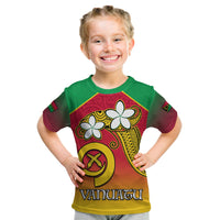 Vanuatu Novelty T Shirt KID Frangipani Tropical Spa Flower LT13 - Polynesian Pride