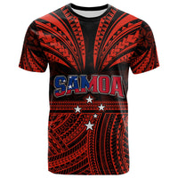 Custom Samoa Tatau T Shirt Red Polynesian Proud Samoan LT13 Red - Polynesian Pride