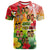 Custom Aloha Poly Fest T Shirt Polynesian Pattern With Tropical Flowers LT14 - Polynesian Pride