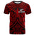 (Custom Text and Number) New Zealand Silver Fern Rugby T Shirt All Black Red NZ Maori Pattern LT13 Red - Polynesian Pride