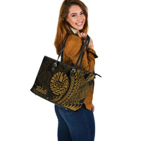 Tahiti Leather Tote - Wings Style - Polynesian Pride