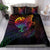 Custom Tahiti Bedding Set - Butterfly Polynesian Style Black - Polynesian Pride