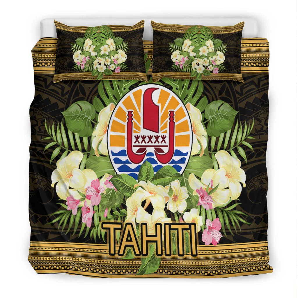 Tahiti Bedding Set - Polynesian Gold Patterns Collection - Polynesian Pride