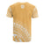 Tahiti All Over T Shirt Tahiti Flag Polynesian Tribal Gold Version - Polynesian Pride