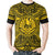 Tahiti T Shirt Tahiti Coat of Arms Polynesian Gold Black - Polynesian Pride