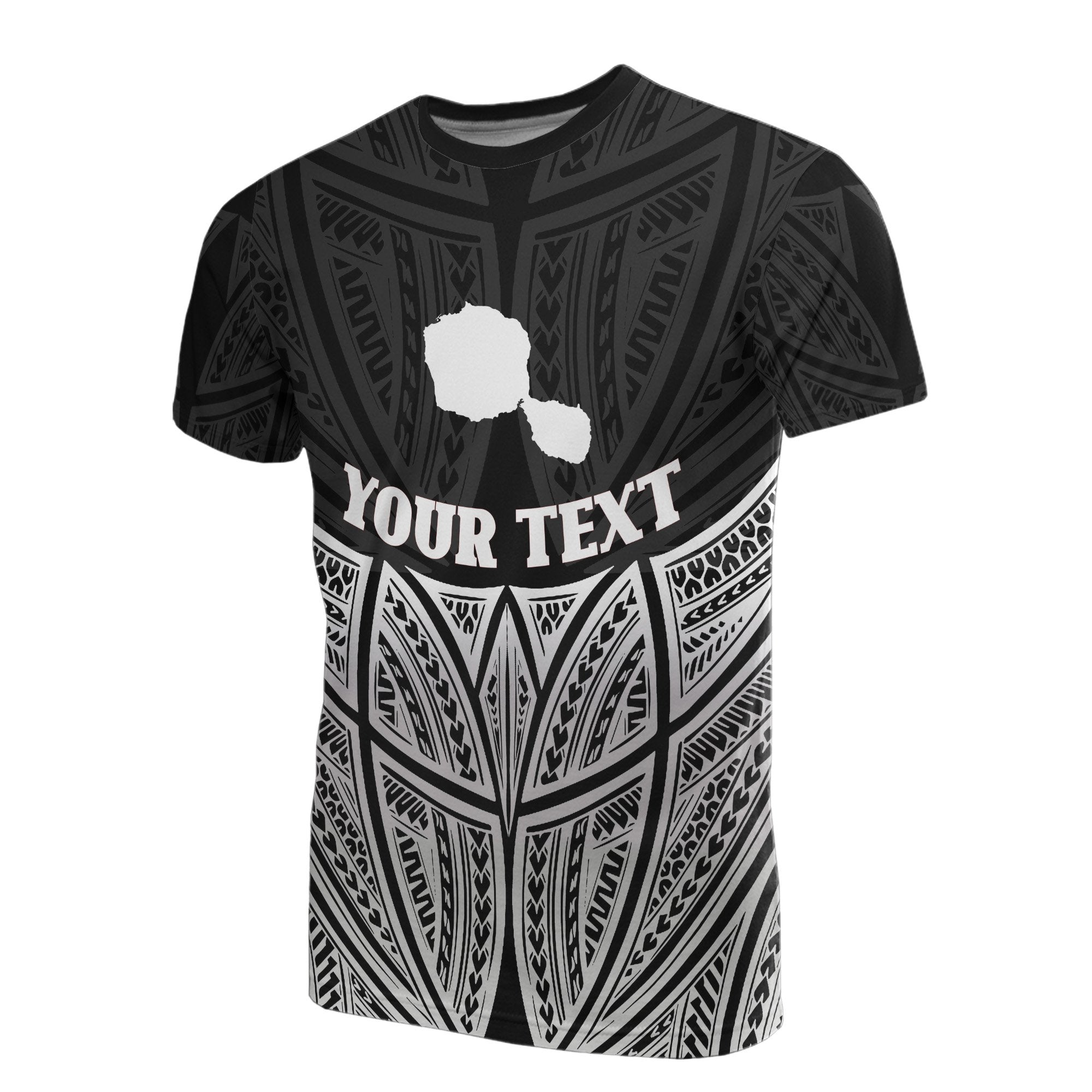 Tahiti Polynesian Custom T Shirt Black Pride Map and Seal Unisex Black - Polynesian Pride
