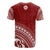 Tahiti All Over T Shirt Tahiti Flag Polynesian Tribal Red Version - Polynesian Pride