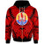 Tahiti Zip Hoodie Classic Vignette Style Unisex Red - Polynesian Pride