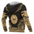 Tahiti Polynesian Chief Custom Zip up Hoodie Gold Version - Polynesian Pride