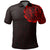 Maori Tangaroa Tattoo New Zealand Polo Shirt Red Unisex Black - Polynesian Pride