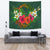 Hawaii Shark Hibiscus Tropical Polynesian Tapestry - Arian Style - AH Wall Tapestry Green - Polynesian Pride