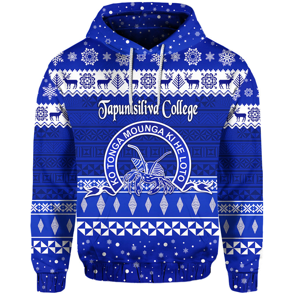 Custom Tapunisiliva College Christmas Hoodie Simple Style LT8 - Polynesian Pride