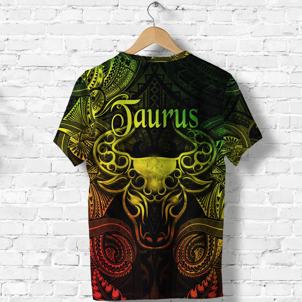 Taurus Zodiac Polynesian T Shirt Unique Style Reggae LT8 - Polynesian Pride