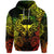 Taurus Zodiac Polynesian Zip Hoodie Unique Style Reggae LT8 - Polynesian Pride