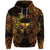 Taurus Zodiac Polynesian Zip Hoodie Unique Style Gold LT8 - Polynesian Pride