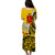 Tonga Terra Marique Tonga Puletaha Dress Gold Polynesian Minimalist Style LT9 - Polynesian Pride