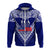 Custom Toa Samoa RLS Warriors Siva Tau Zip up Hoodie LT7 Zip Hoodie Blue - Polynesian Pride