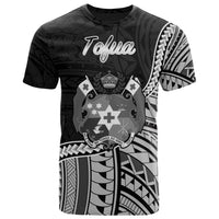 Tonga T Shirt Tofua Polynesian Patterns Unisex Black - Polynesian Pride