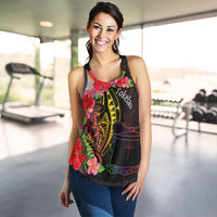Tokelau Women's Racerback Tank - Tropical Hippie Style - Polynesian Pride