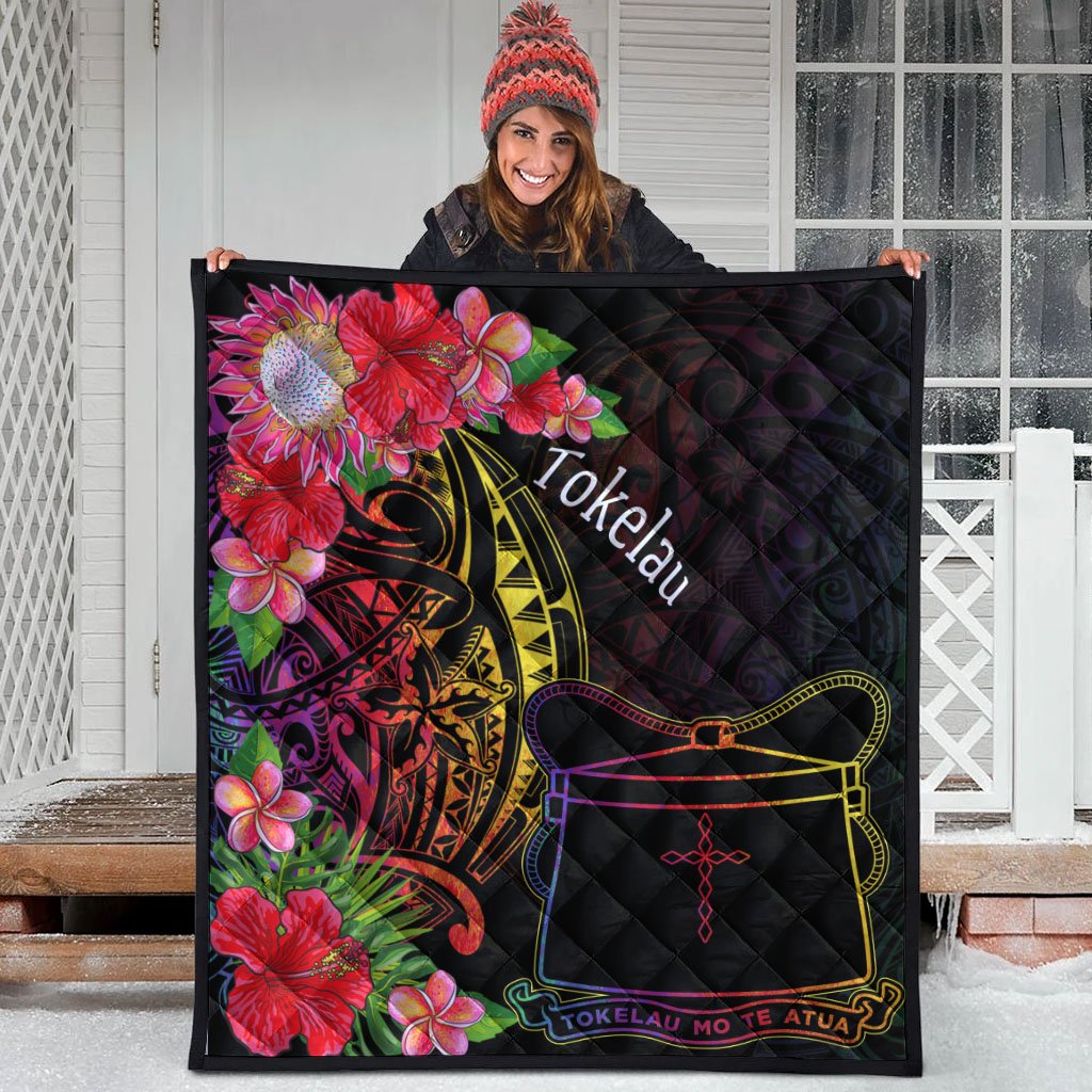 Tokelau Premium Quilt - Tropical Hippie Style - Polynesian Pride