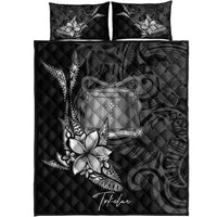 Tokelau Quilt Bed Set - Fish With Plumeria Flowers Style - Polynesian Pride