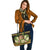 Tokelau Leather Tote - Polynesian Gold Patterns Collection - Polynesian Pride