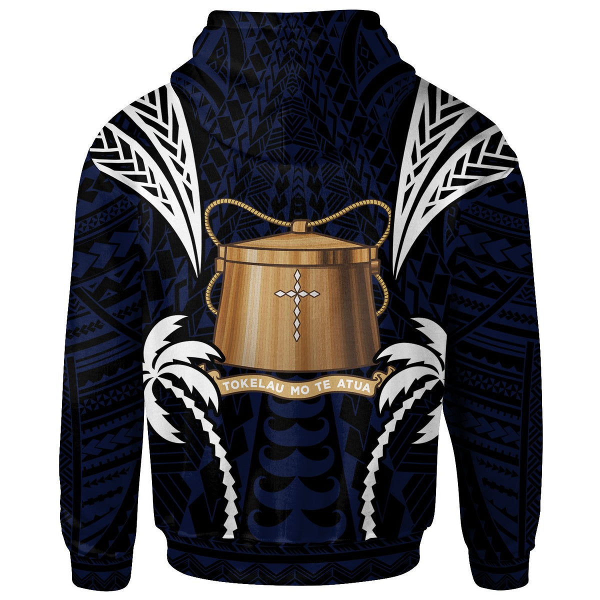 Tokelau Hoodie Blood Runs Through My Veins Style Flag - Polynesian Pride