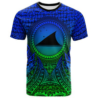 Tokelau T Shirt Circle Pattern Blue Unisex Blue - Polynesian Pride