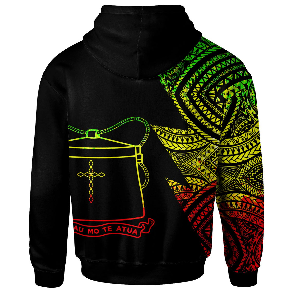Tokelau Custom Personalized Zip up Hoodie Flash Style Reggae - Polynesian Pride