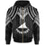 Tokelau Custom Zip up Hoodie Polynesian Armor Style Black Unisex Black - Polynesian Pride