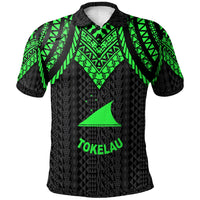 Tokelau Polo Shirt Polynesian Armor Style Green Unisex Green - Polynesian Pride