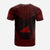 Tokelau Custom T Shirt Tokelau Flag Polynesian Chief Tattoo Red Version Unisex Red - Polynesian Pride