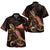 Tokelau Short Sleeve Shirt - Custom Tokelau Pride With Polynesian Turtle Blooming Hibiscus Gold Unisex Gold - Polynesian Pride
