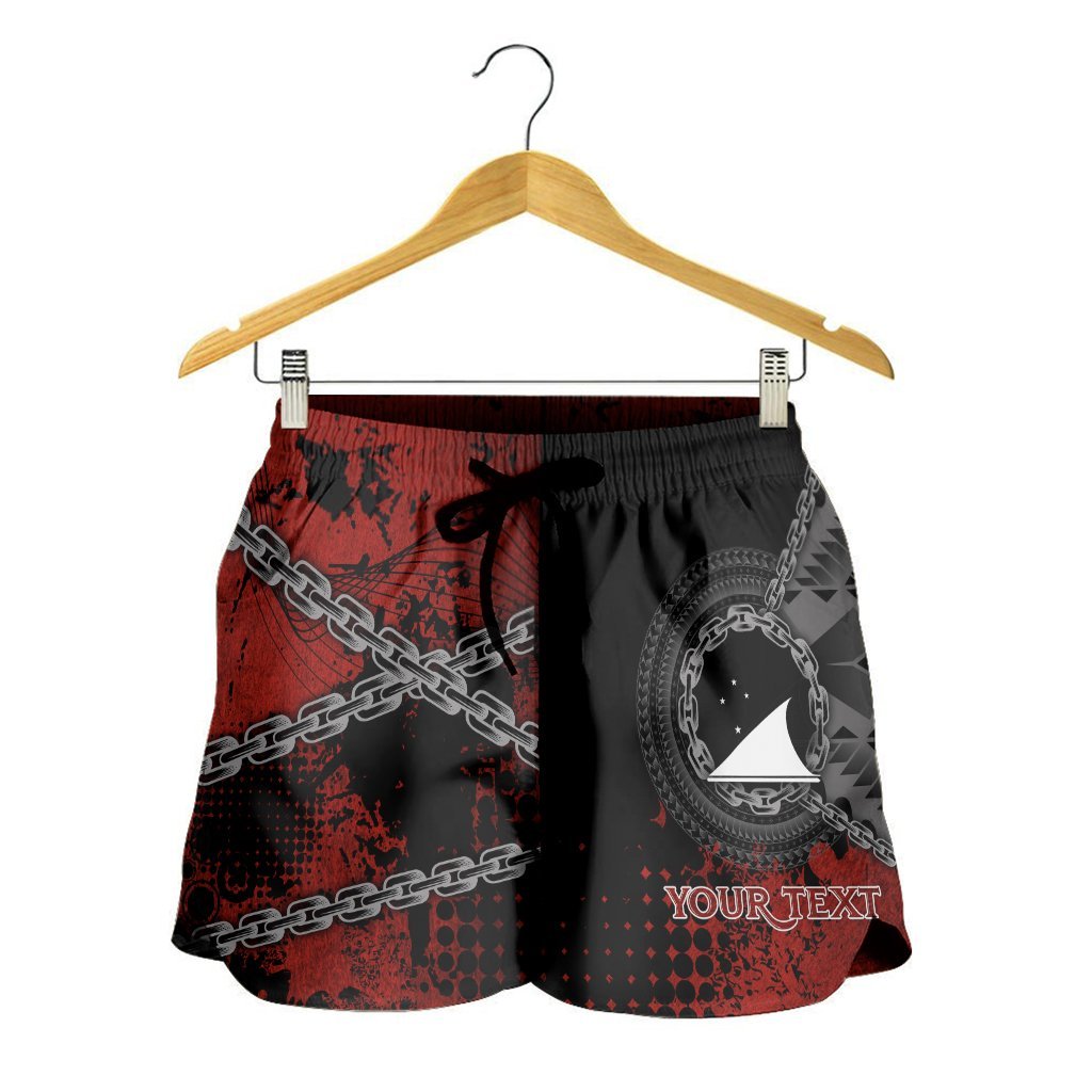 Tokelau Polynesian Personalised Women's Shorts - Polynesian Chain Style - Polynesian Pride