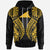 Tonga Hoodie Polynesian Lion Head Gold Style Unisex Gold - Polynesian Pride