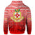 Tonga Custom Hoodie Kolisi Tonga With Tropical Flowers LT10 - Polynesian Pride