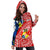 Tonga Hoodie Dress - Polynesian Pattern Red Color LT7 - Polynesian Pride