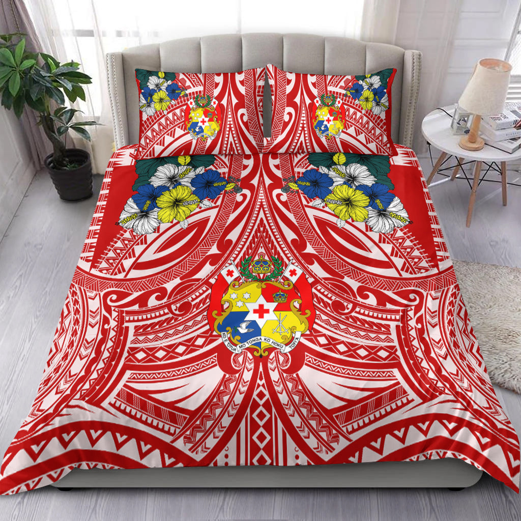 Tonga Bedding Set - Polynesian Pattern Red Color LT7 Red - Polynesian Pride