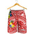 Tonga Men's Shorts - Polynesian Pattern Red Color LT7 - Polynesian Pride