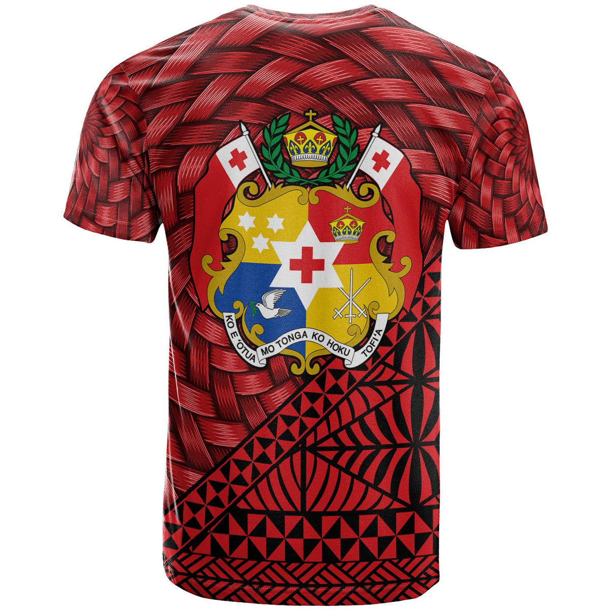 Tonga T Shirt Kolonga Tapa Patterns With Bamboo - Polynesian Pride