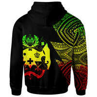 Tonga Custom Personalized Zip up Hoodie Flash Style Reggae - Polynesian Pride