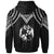 Tonga Custom Zip up Hoodie Polynesian Armor Style Black - Polynesian Pride